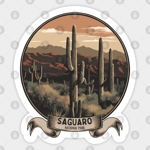 Saguaro National Park Sticker by Ray Crimson